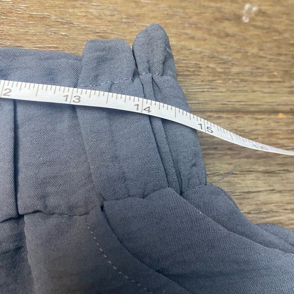 SO  Good for Life Elastic High Waist Tie Straight Gray Loose Fit Casual Pants XL - Picture 3 of 7